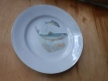 Голяма чиния - български порцелан - 1 бр. с риби, снимка 3
