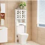 Waterproof Bathroom стилен шкаф за баня над тоалетна 48 х 23 х 150 см;, снимка 3