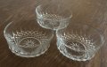 3 бр. стъклени релефни купички за ядки, снимка 3