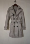 Нов дамски есенен шлифер тренчкот сиво бежов XS размер, снимка 1