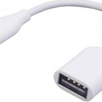 Кабел Преходник Type C - USB женско OTG Digital One Бял SP00065 On-The, снимка 3 - USB кабели - 32941333