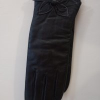 Кафяви дамски кожени ръкавици L, снимка 4 - Ръкавици - 43799951