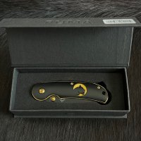 Колекционерски сгъваем джобен нож PUMA TEC Einhandmesser Golden Logo (302409), снимка 3 - Ножове - 43020171