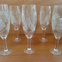 кристални чаши за вино руски кристал, снимка 1 - Антикварни и старинни предмети - 25450012