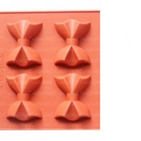4 бр голяма пандела силиконов молд форма фондан шоколад гипс, снимка 1 - Форми - 33467155