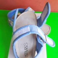 Английски детски сандали с естествена кожастелка-ортопедични-M&S, снимка 4 - Детски сандали и чехли - 28536995