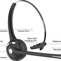 Bluetooth слушалки с микрофон, V5.1, шумопотискащи безжични, снимка 3 - Bluetooth слушалки - 43576255