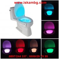 Многоцветно осветление за тоалетна чиния ToiLight - КОД 1668, снимка 17 - Други стоки за дома - 26912266