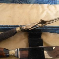 Комплект нож, вилица, масат James Allen Sheffield, снимка 2 - Антикварни и старинни предмети - 39526592