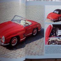 Книга за Mercedes-Benz SL немски език твърди корици автомобили история списания каталози, снимка 5 - Други - 36885834