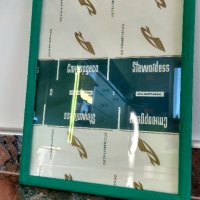 Стара реклама на цигари Стюардеса в рамка със стъкло от "Хоремаг" , снимка 2 - Други ценни предмети - 35333776