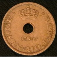10 йоре 1949, Норвегия, снимка 2 - Нумизматика и бонистика - 28387312