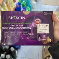 Шампоан BIOXCIN Комплект Черен Чесън Против Косопад., снимка 3 - Продукти за коса - 43203235