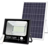 Външна соларна лампа 80W с отделен панел, LED Прожектор, снимка 2 - Соларни лампи - 43154211
