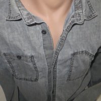 Мъжка риза с дълъг ръкав от лен Divided H&M , снимка 2 - Ризи - 26295631