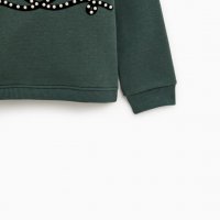 ZARA - детски ватиран пуловер с перли, снимка 4 - Детски пуловери и жилетки - 27965598
