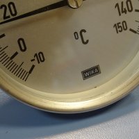 биметален термометър Wika thermometer ф100mm, -10/+150°C, -20/+120°C, L-30mm, снимка 3 - Резервни части за машини - 35180721