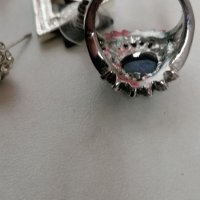 Обеци, пръстен и висулка , снимка 4 - Бижутерийни комплекти - 39478685