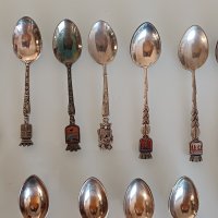 Стари сувенирни лъжички със сребърно покритие, снимка 4 - Антикварни и старинни предмети - 42998367