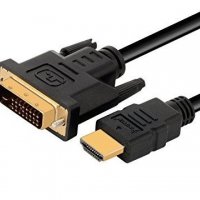 Нов кабел HDMI на DVI, 1.5 метра - видео кабели, снимка 1 - Кабели и адаптери - 26995097