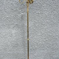 Стар месингов свещник - лампа - Английски - Антика, снимка 1 - Антикварни и старинни предмети - 37860934