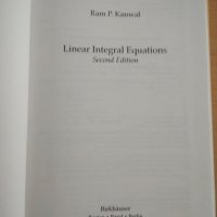 Linear integral equations theory and technique Ram Kanwal second ed., снимка 2 - Специализирана литература - 32952474