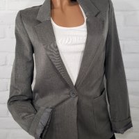 H&M Дамско сиво сако с външни джобове, снимка 8 - Сака - 38640711
