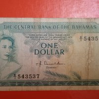 Банкнота 1 долар Бахами , снимка 1 - Нумизматика и бонистика - 39520035