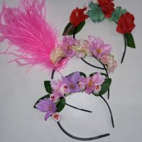 Диадема с цветя за народна носия , снимка 7 - Аксесоари за коса - 39563472