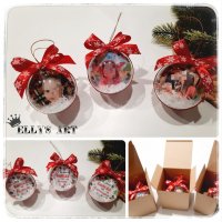 Коледна топка с Ваша снимка и персонализиран надпис, снимка 9 - Коледни подаръци - 43158527