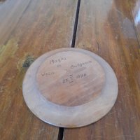 Стара дървена чиния #3, снимка 4 - Антикварни и старинни предмети - 33454636