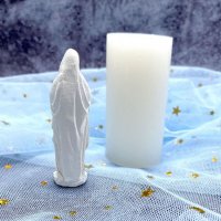 Мини силиконов молд на Дева Мария, снимка 4 - Форми - 37663623