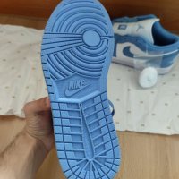 Nike Air Jordan 1 Low Blue unc university blue white обувки Маратонки Кецове номер 43 размер, снимка 6 - Маратонки - 37561071