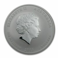 2 oz Лунар 2015 г. - UNC, снимка 2 - Нумизматика и бонистика - 42977947