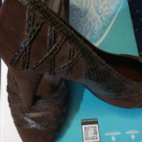 велурени обувки Паоло Ботичели, снимка 3 - Дамски обувки на ток - 26693544