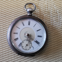 Старинен сребърен часовник , снимка 1 - Антикварни и старинни предмети - 36481255
