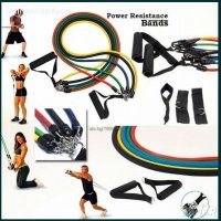 5бр. Комплект ластици за тренировка Power Resistance Bands, снимка 7 - Фитнес уреди - 35483326