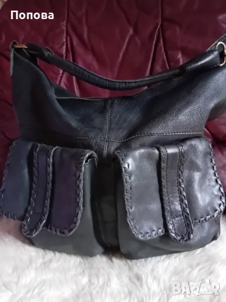 Голяма маркова чанта естествена кожа , снимка 1