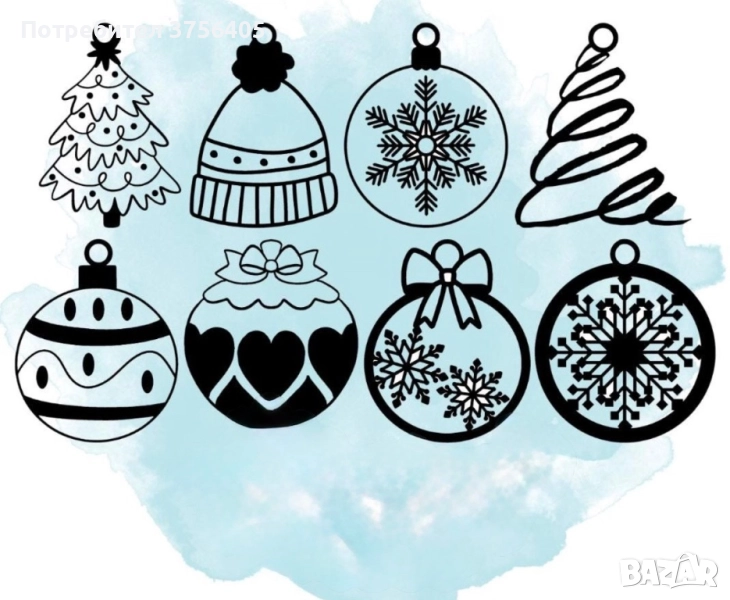 Коледни висулки, снимка 1