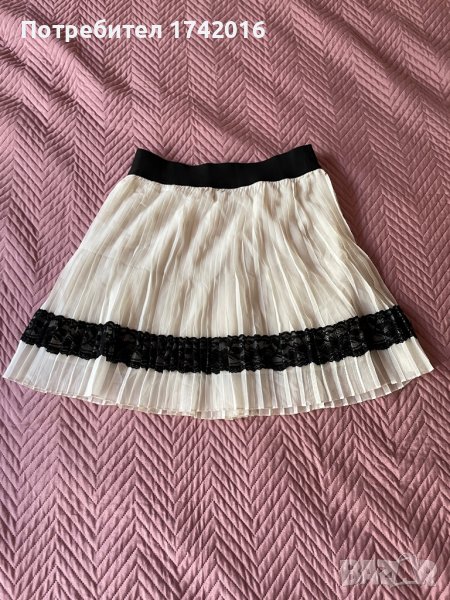 Бяла плисирана пола Forever 21, снимка 1