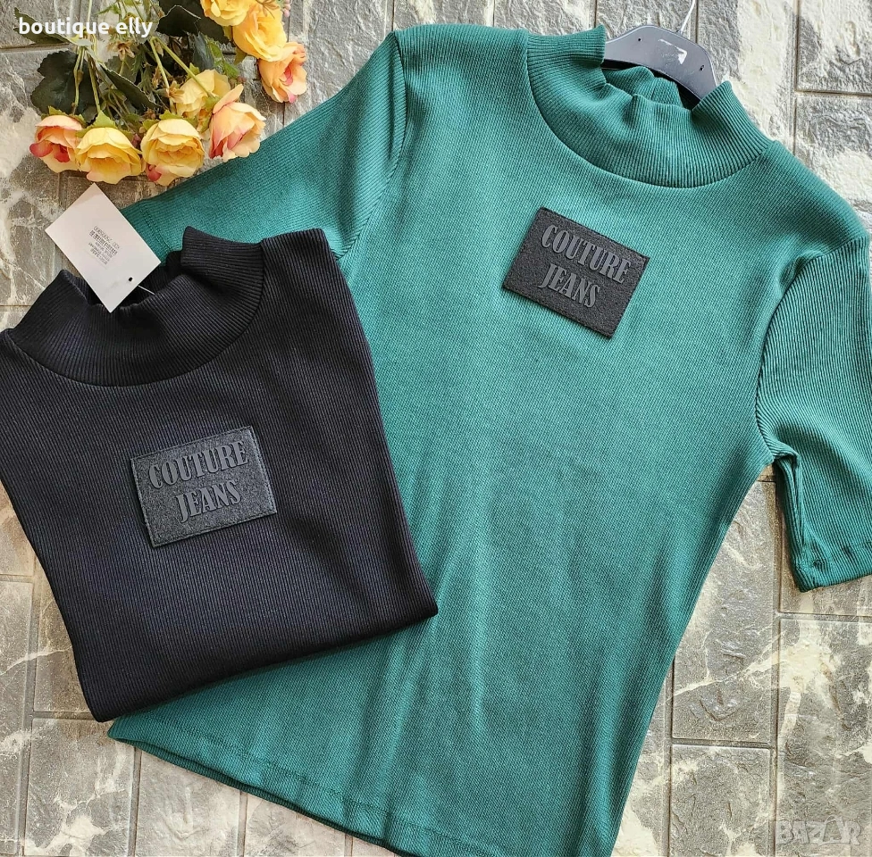 дамска тениска в черно, снимка 1