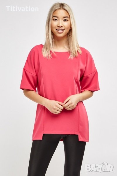 Цикламена дълга блуза, снимка 1