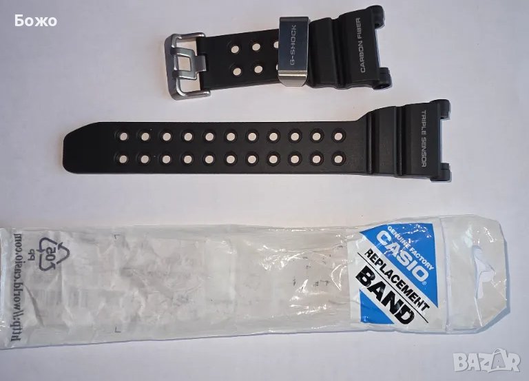 Нова оригинална каишка Casio Black Carbon Fibre Band, снимка 1