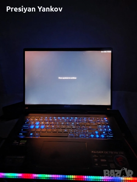 MSI Raider GE78 HX 17.3" 240Hz QHD+ Gaming Laptop, снимка 1