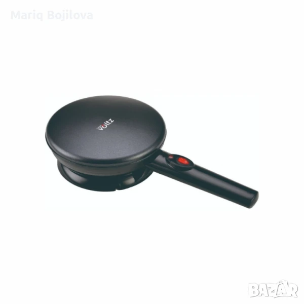 Уред за палачинки Voltz, 800W, 20 см, черен – идеален за перфектни палачинки, снимка 1