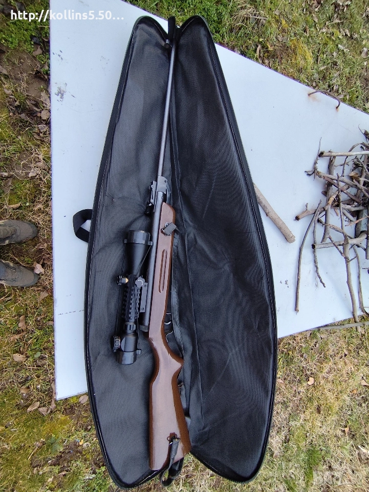 красива немска еднозарядна въздушна пушка , снимка 1