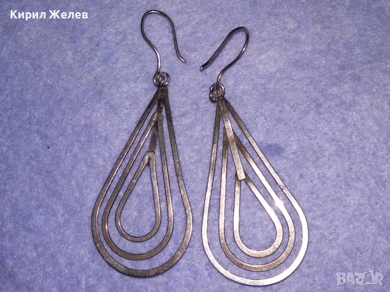 АЖУРНИ СРЕБЪРНИ СТИЛНИ РЕТРО АРТ ОБЕЦИ ВИСОКА ПРОБА СРЕБРО МАЙСТОРСКА РЪЧНА ИЗРАБОТКА 34366, снимка 1