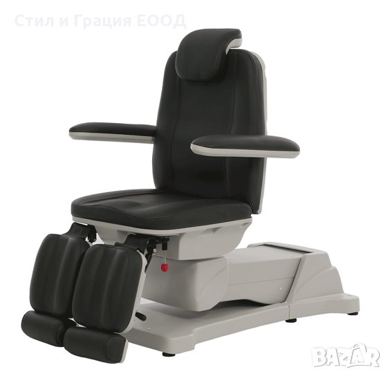 Стол за педикюр Plant (3 мотора) 168 x 56/81,5 x 54/128 см - тъмно сив, снимка 1