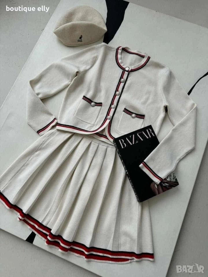 дамски комплект - бял и син, снимка 1