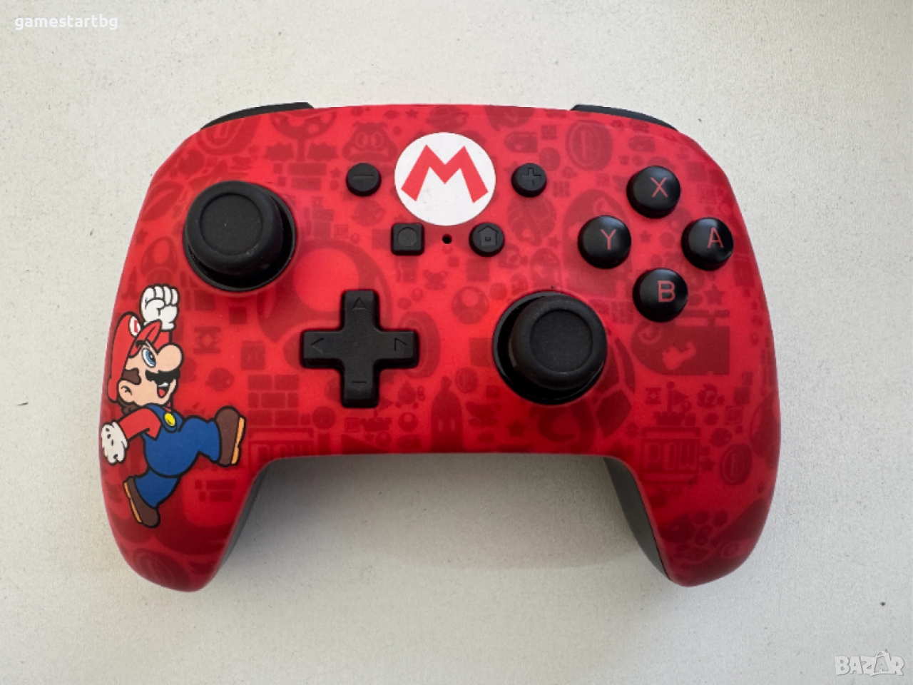  Контролер PowerA - Enhanced Wireless, безжичен, за Nintendo Switch, Here We Go Mario, снимка 1